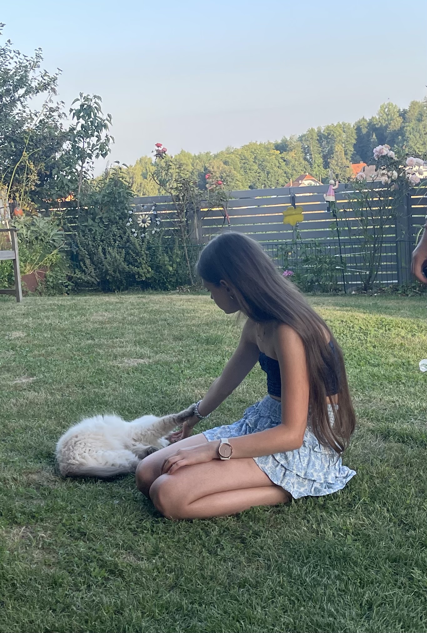 Mädchen mit Katze